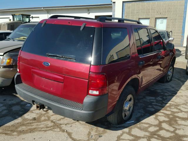 1FMZU72K03ZA34132 - 2003 FORD EXPLORER X RED photo 4