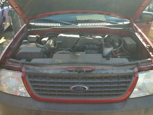 1FMZU72K03ZA34132 - 2003 FORD EXPLORER X RED photo 7