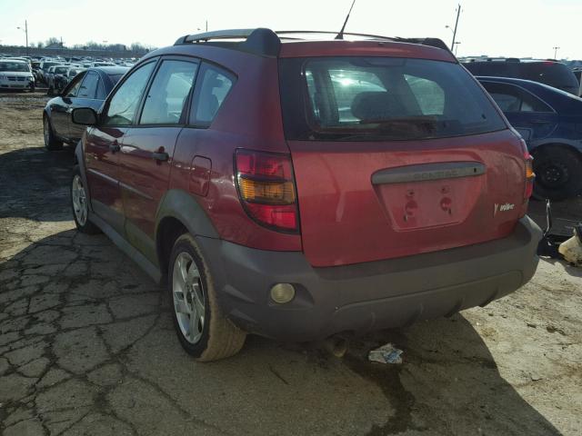 5Y2SL62844Z438401 - 2004 PONTIAC VIBE RED photo 3