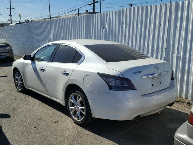 1N4AA5APXDC833390 - 2013 NISSAN MAXIMA S WHITE photo 3