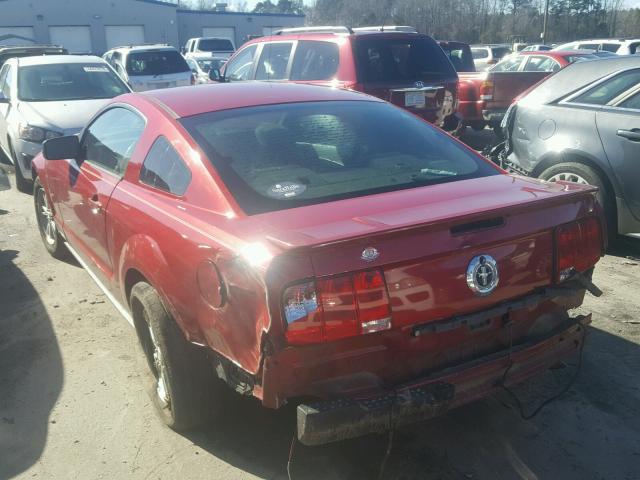 1ZVHT80N085191791 - 2008 FORD MUSTANG RED photo 3