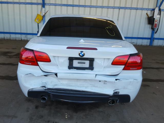 WBADX7C55BE581317 - 2011 BMW 335 I WHITE photo 9