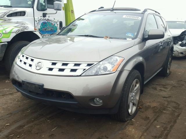 JN8AZ08W34W305910 - 2004 NISSAN MURANO SL GOLD photo 2