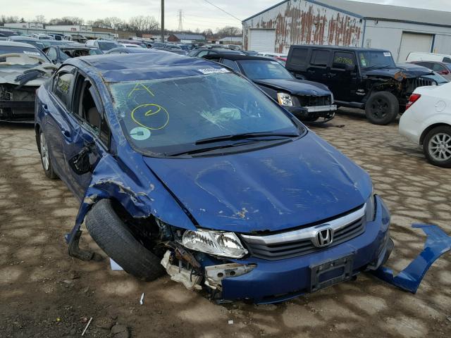 19XFB2F58CE018096 - 2012 HONDA CIVIC LX BLUE photo 1