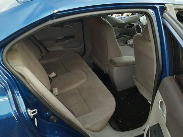 19XFB2F58CE018096 - 2012 HONDA CIVIC LX BLUE photo 6