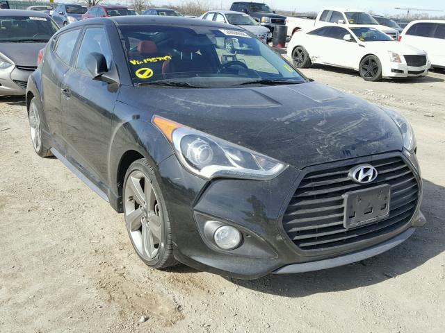 KMHTC6AE3EU195749 - 2014 HYUNDAI VELOSTER T BLACK photo 1