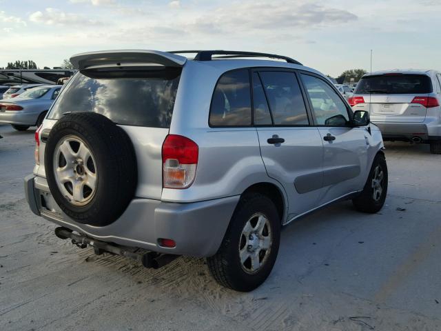 JTEGH20VX20061322 - 2002 TOYOTA RAV4 SILVER photo 4