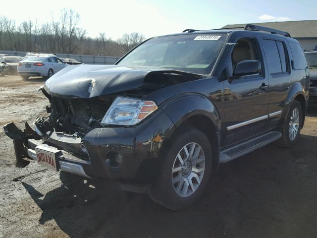 5N1AR1NB0AC625360 - 2010 NISSAN PATHFINDER BLACK photo 2