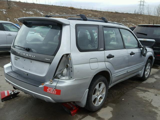 JF1SG65633H715418 - 2003 SUBARU FORESTER 2 SILVER photo 4