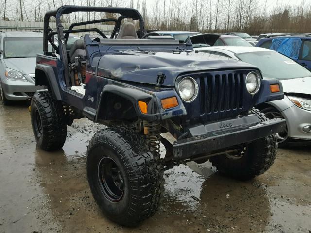 1J4FY29P1VP546281 - 1997 JEEP WRANGLER / BLUE photo 1