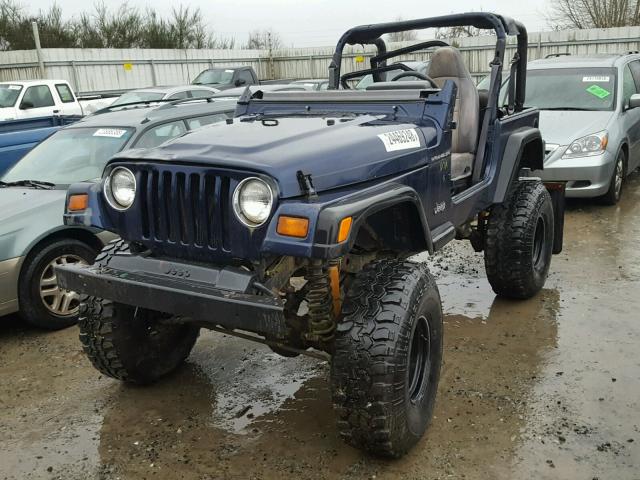 1J4FY29P1VP546281 - 1997 JEEP WRANGLER / BLUE photo 2