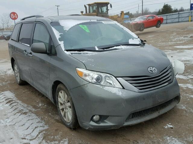 5TDDK3DC1BS012921 - 2011 TOYOTA SIENNA XLE GREEN photo 1