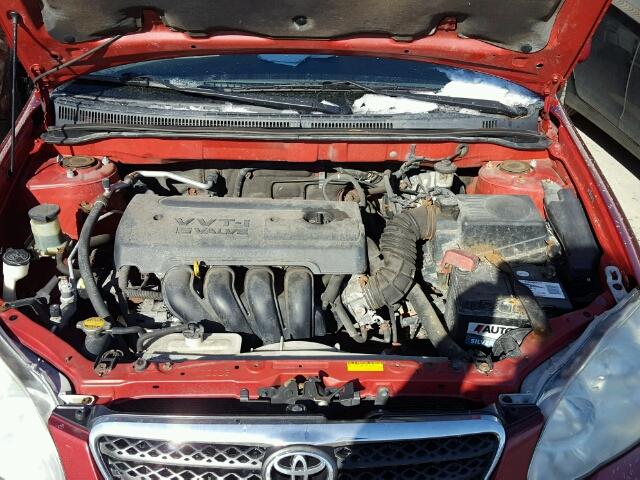 2T1BR32E08C873743 - 2008 TOYOTA COROLLA CE RED photo 7