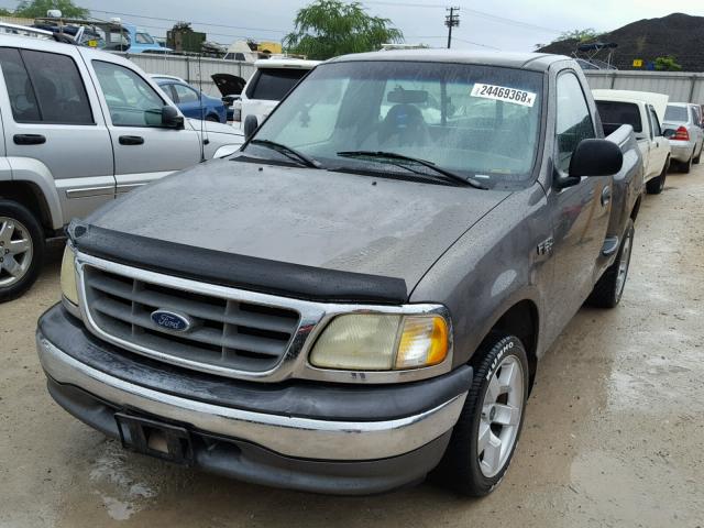 1FTRF07203KA58664 - 2003 FORD F150 GRAY photo 2