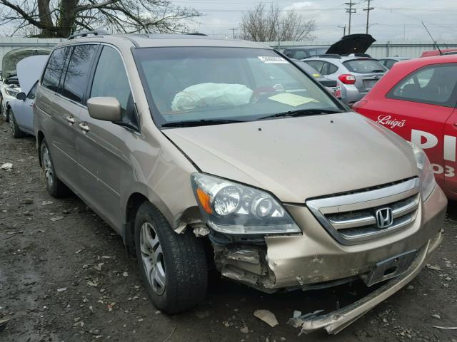 5FNRL38727B422476 - 2007 HONDA ODYSSEY EX GOLD photo 1