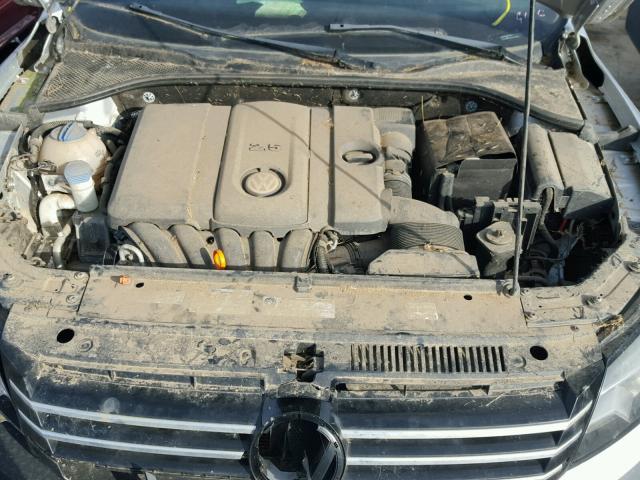 1VWAP7A32CC078295 - 2012 VOLKSWAGEN PASSAT S SILVER photo 7