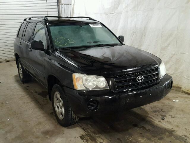 JTEHD21A130021885 - 2003 TOYOTA HIGHLANDER BLACK photo 1