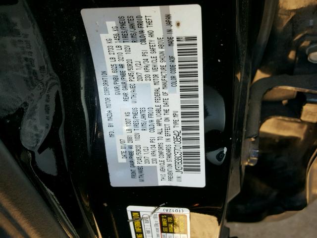 JM3TB38C370108542 - 2007 MAZDA CX-9 BLACK photo 10