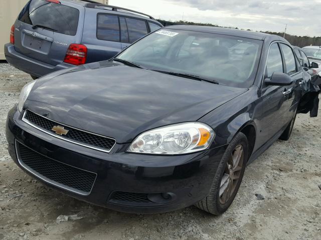 2G1WC5E35D1129176 - 2013 CHEVROLET IMPALA LTZ BLACK photo 2