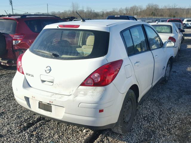 3N1BC13E49L501294 - 2009 NISSAN VERSA S WHITE photo 4