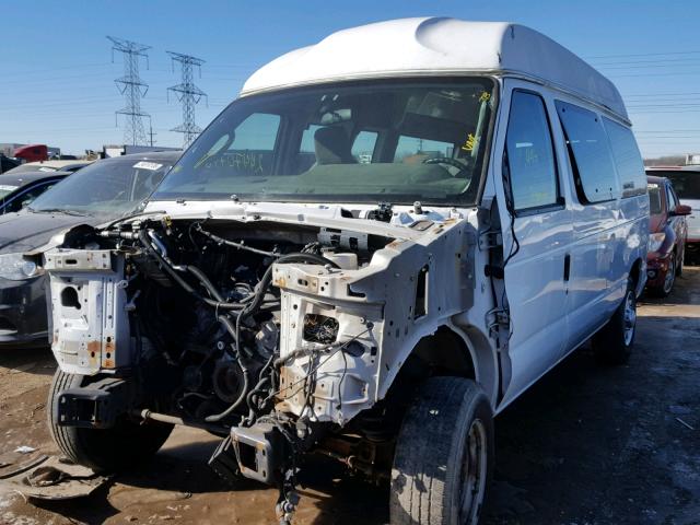 1FTNE1EL5ADA72256 - 2010 FORD ECONOLINE WHITE photo 2