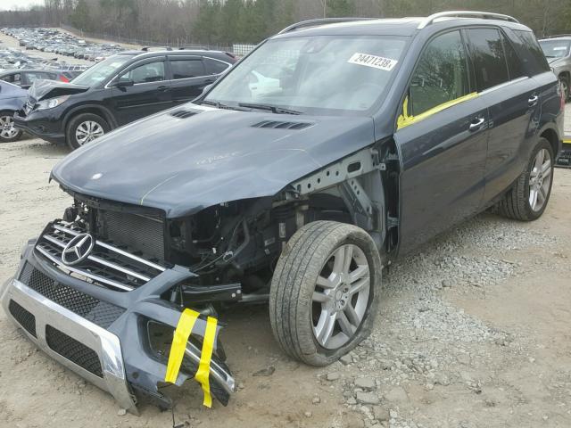 4JGDA5JBXEA387231 - 2014 MERCEDES-BENZ ML 350 GRAY photo 2