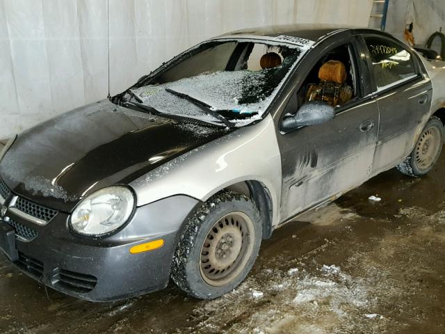 1B3ES56C65D179418 - 2005 DODGE NEON SXT GRAY photo 10