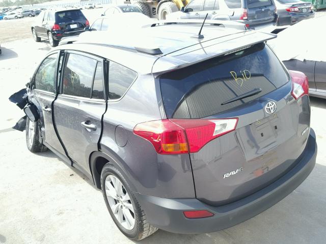 2T3YFREV3FW205195 - 2015 TOYOTA RAV4 LIMIT GRAY photo 3