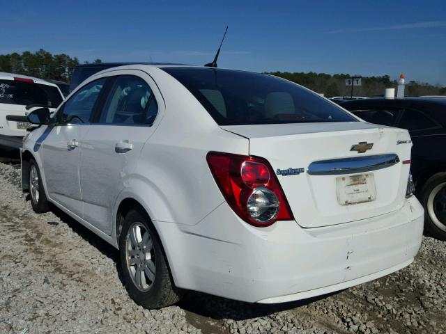 1G1JC5SB7C4221639 - 2012 CHEVROLET SONIC LT WHITE photo 3