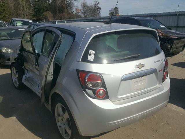 1G1JE6SB6E4217293 - 2014 CHEVROLET SONIC LTZ SILVER photo 3