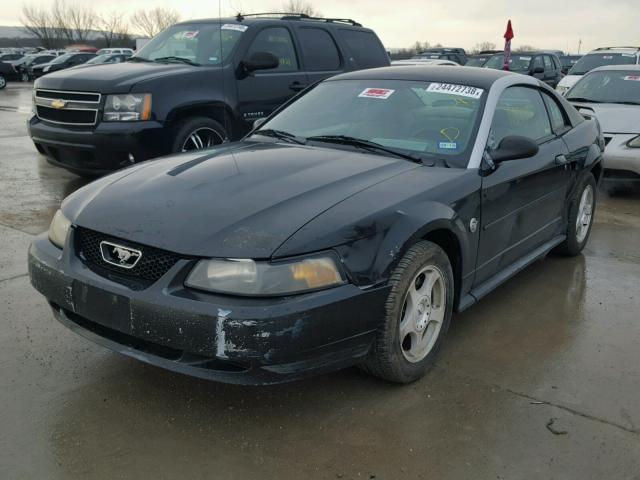 1FAFP40674F173587 - 2004 FORD MUSTANG BLACK photo 2