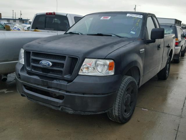 1FTRF12267NA74384 - 2007 FORD F150 BLACK photo 2