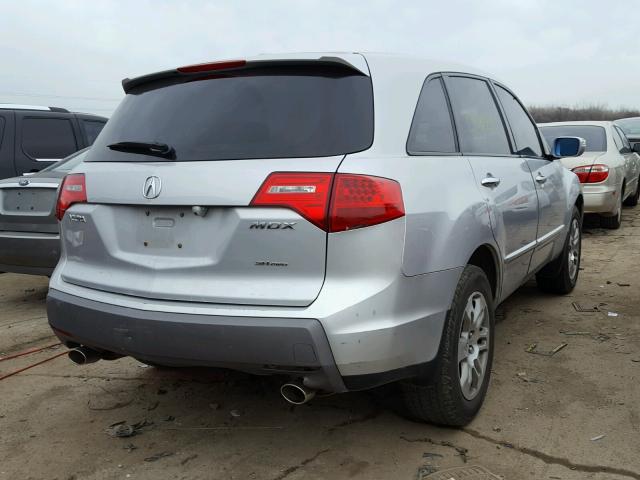 2HNYD284X8H504986 - 2008 ACURA MDX TECHNO SILVER photo 4