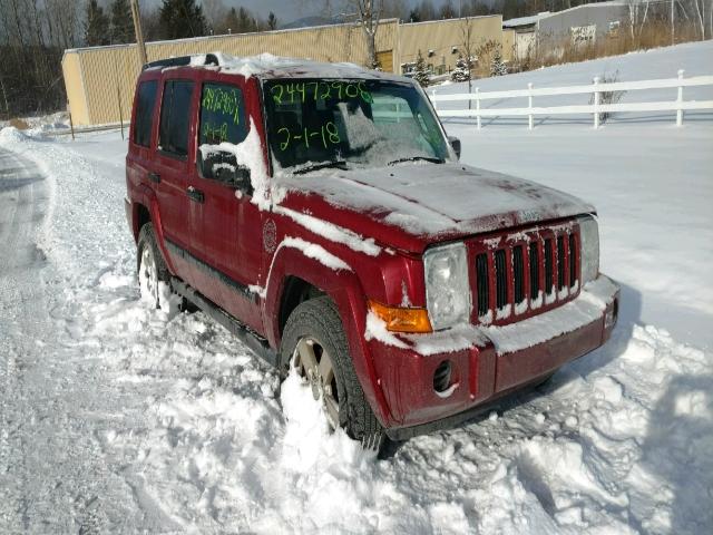 1J8HG48K36C291542 - 2006 JEEP COMMANDER Qırmızı foto 1