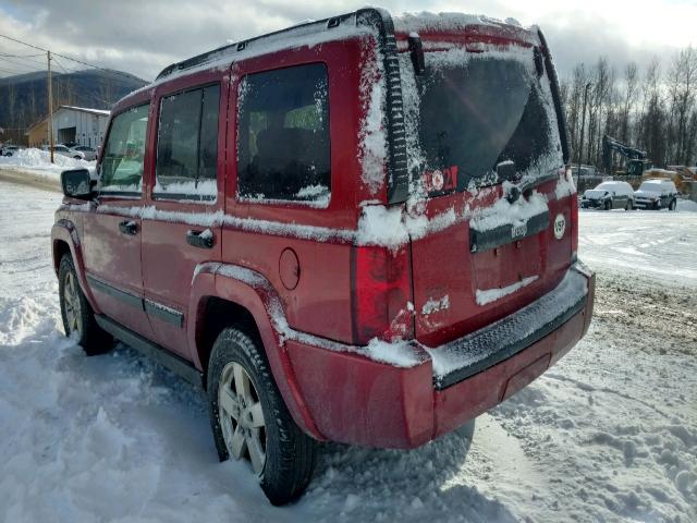 1J8HG48K36C291542 - 2006 JEEP COMMANDER Qırmızı foto 3