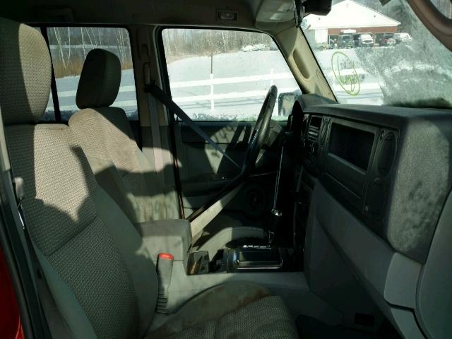1J8HG48K36C291542 - 2006 JEEP COMMANDER Qırmızı foto 5