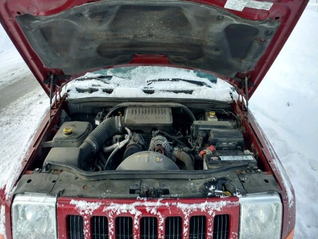 1J8HG48K36C291542 - 2006 JEEP COMMANDER Qırmızı foto 7