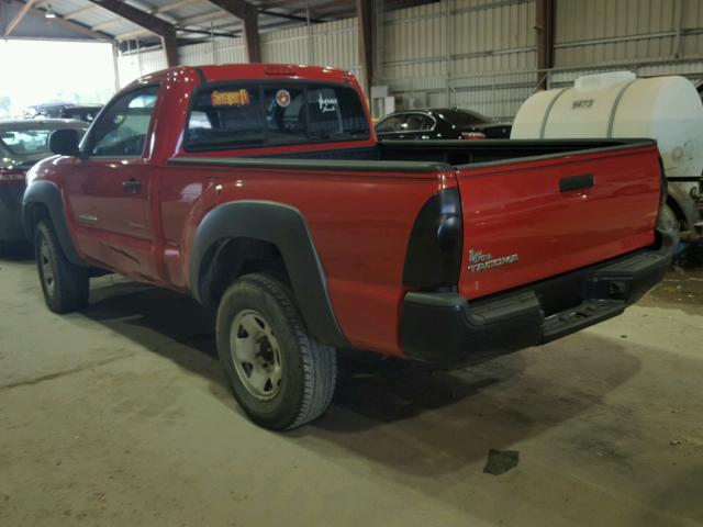 5TEPX42N48Z563235 - 2008 TOYOTA TACOMA RED photo 3