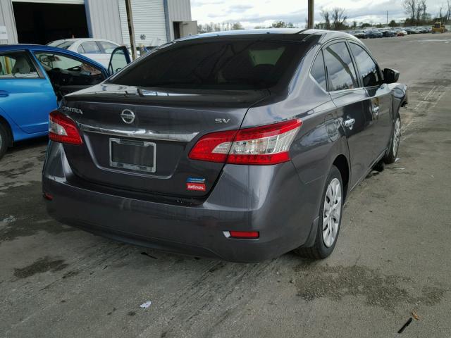 3N1AB7APXDL641283 - 2013 NISSAN SENTRA S GRAY photo 4