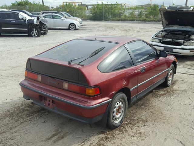 JHMED8451LS010820 - 1990 HONDA CIVIC CRX RED photo 4