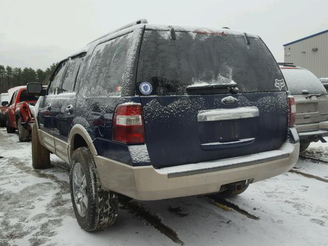 1FMFU18548LA41757 - 2008 FORD EXPEDITION BLUE photo 3