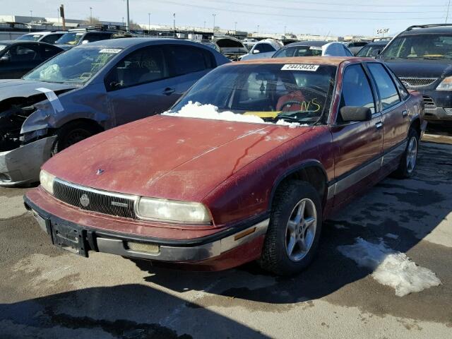 2G4WD54L8N1419298 - 1992 BUICK REGAL LIMI RED photo 2