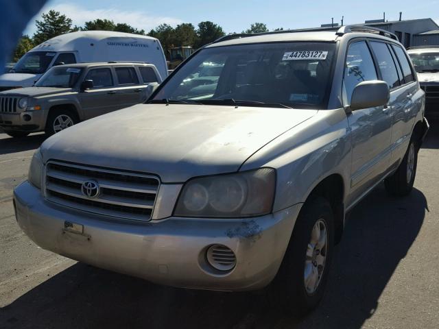 JTEGF21A930083590 - 2003 TOYOTA HIGHLANDER SILVER photo 2