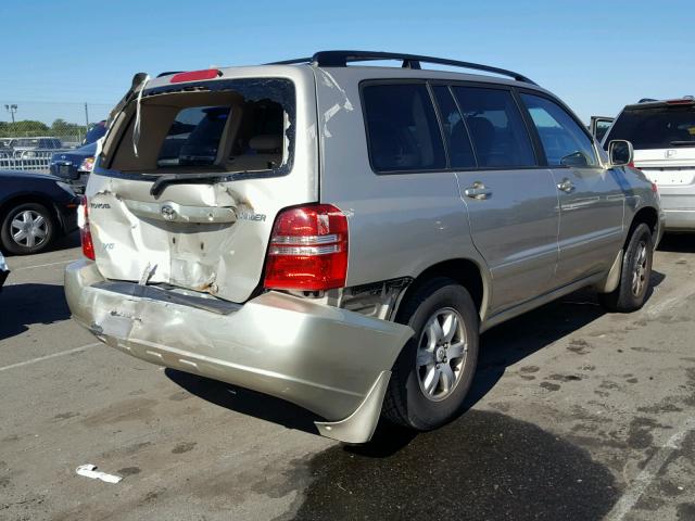 JTEGF21A930083590 - 2003 TOYOTA HIGHLANDER SILVER photo 4