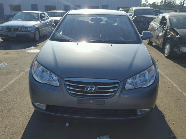 KMHDU4AD1AU154897 - 2010 HYUNDAI ELANTRA BL GRAY photo 9