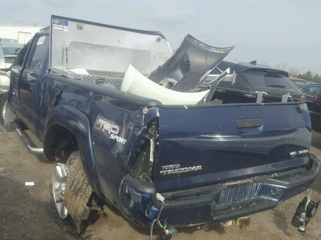 5TEMU52N68Z541416 - 2008 TOYOTA TACOMA DOU BLUE photo 3