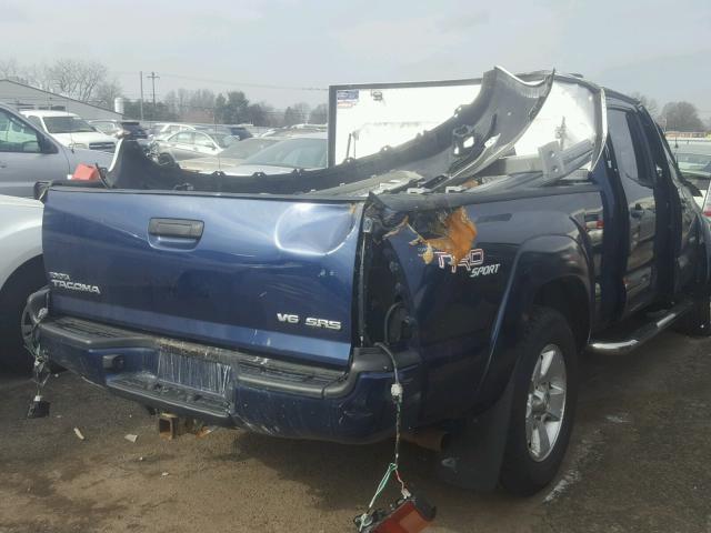 5TEMU52N68Z541416 - 2008 TOYOTA TACOMA DOU BLUE photo 4