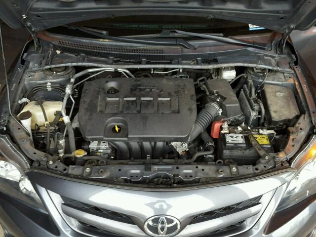 2T1BU4EE2BC724953 - 2011 TOYOTA COROLLA BA GRAY photo 7