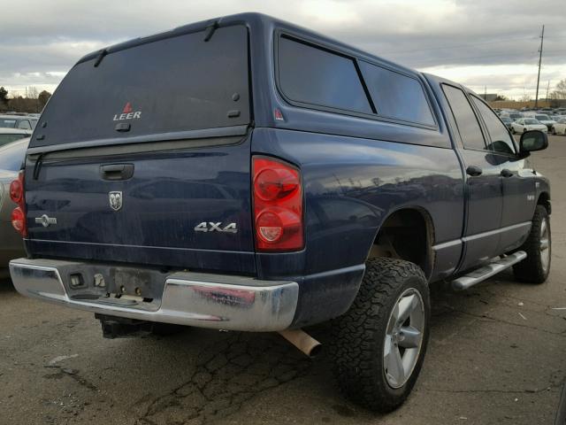 1D7HU18288J166930 - 2008 DODGE RAM 1500 S BLUE photo 4