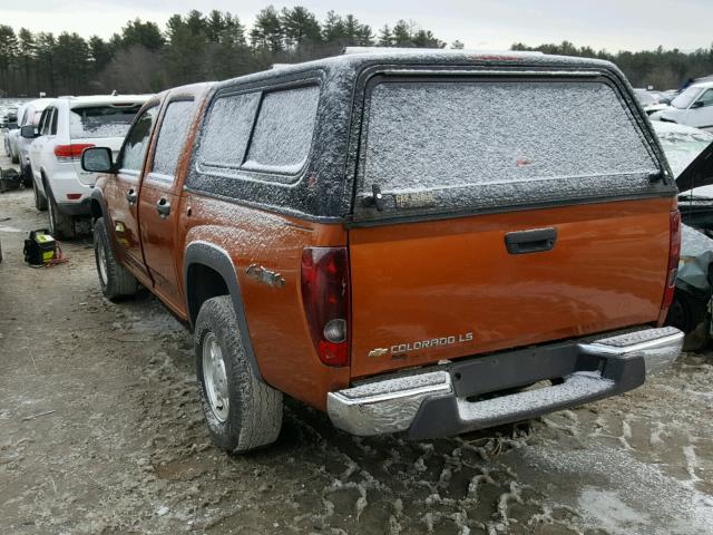 1GCDT136448213068 - 2004 CHEVROLET COLORADO ORANGE photo 3